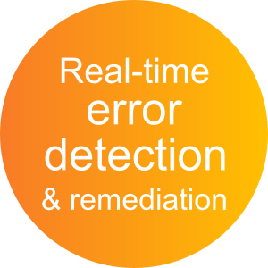 Real-time error detection and remediation with ActiveDocs Document Automation Software